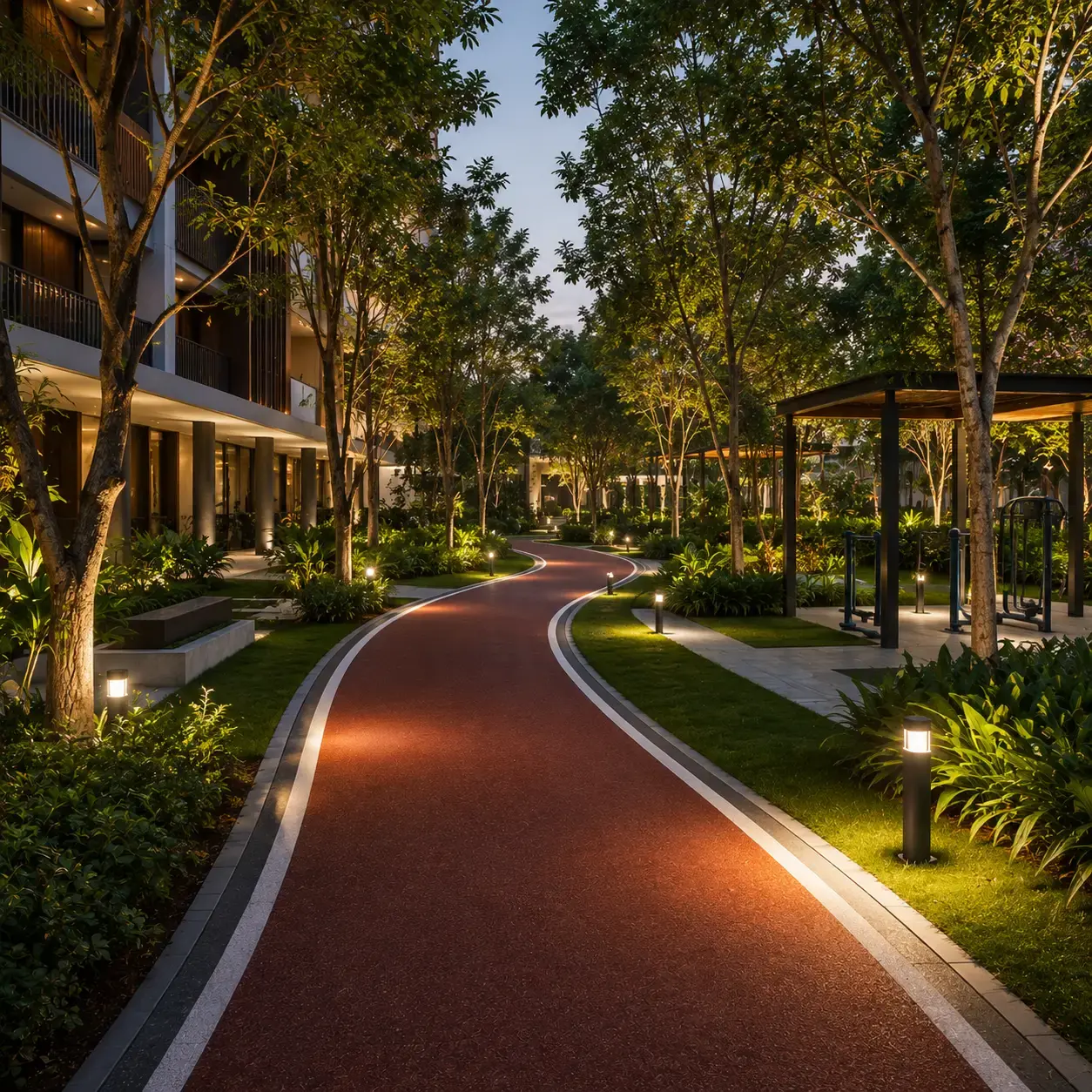 Jogging track L&T Thanisandra