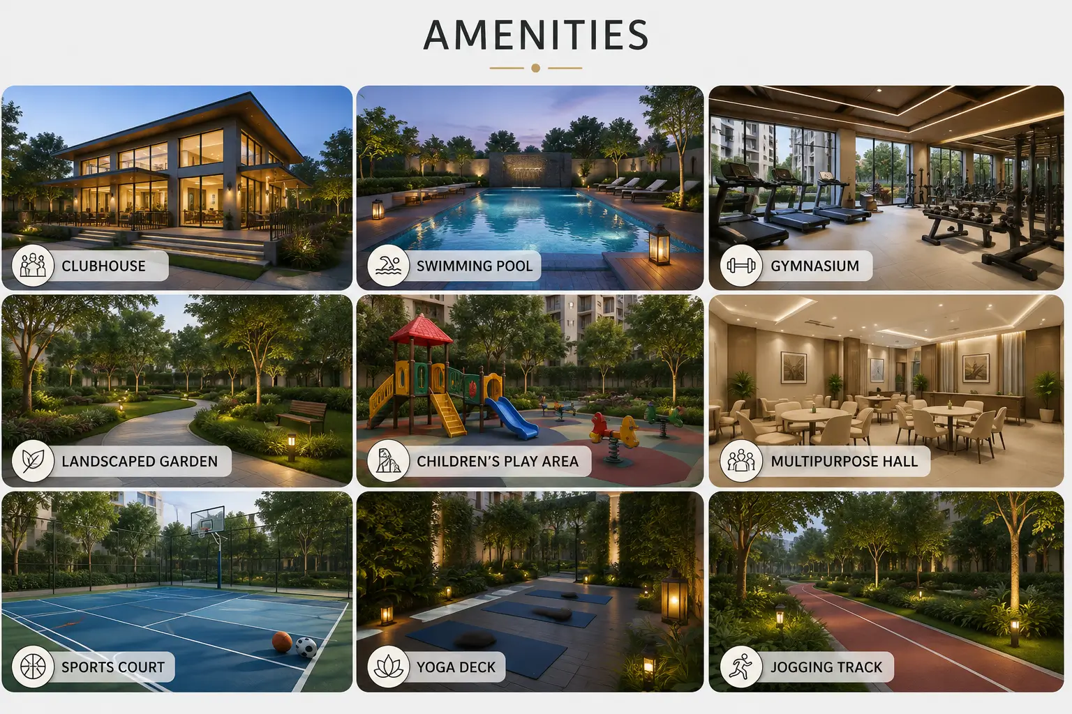 L&T Thanisandra amenities overview
