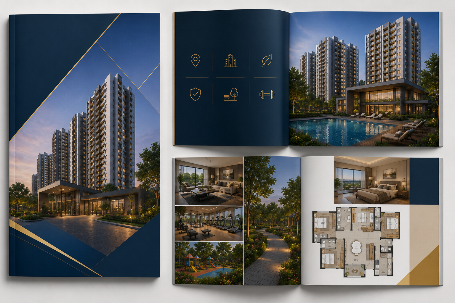 L&T Thanisandra brochure - luxury lake-facing homes in North Bangalore